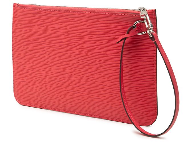 Pochette Louis Vuitton Red Epi Neverfull Rosso - vista 2
