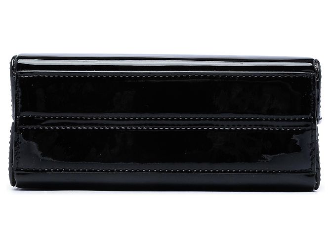 Borsa a tracolla Saint Laurent in vernice nera Nero - vista 3
