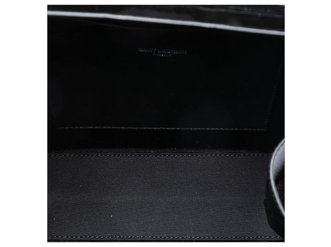 Borsa a tracolla Saint Laurent in vernice nera Nero - vista 4