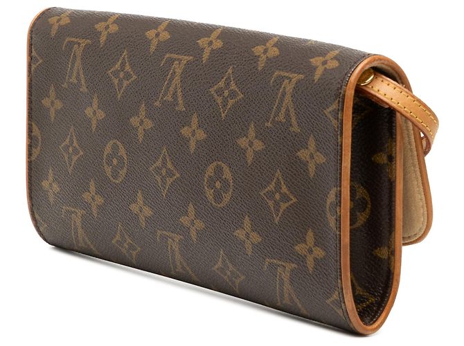 Louis Vuitton Marrone Monogram Pochette Twin GM - vista 2