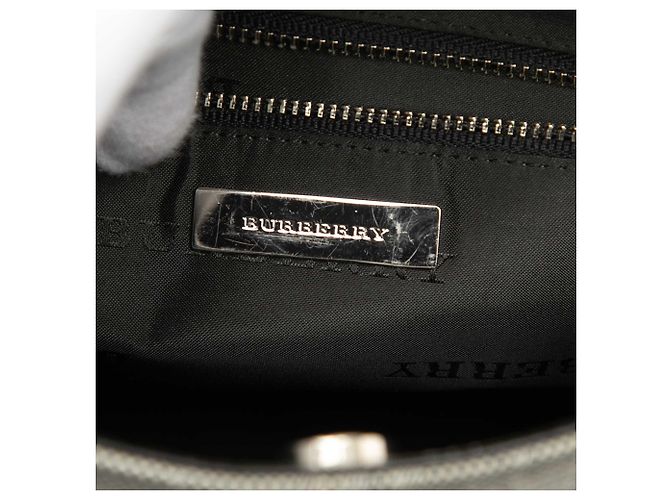 Burberry Gray Tonal Check Canvas Tote Braun - Ansicht 5
