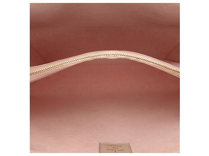 Twist Borsa Tote Lockme Shopper in pelle marrone Louis Vuitton Carne - vista 4