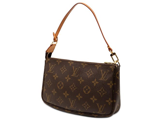 Louis Vuitton Marrón Monogram Pochette Accessoires Castaño - vista 2
