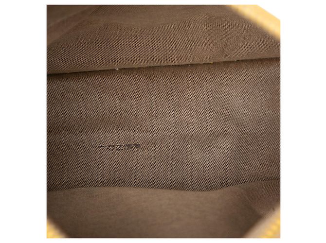 Fendi Beige Zucchino Canvas F Charm Crossbody - vista 4