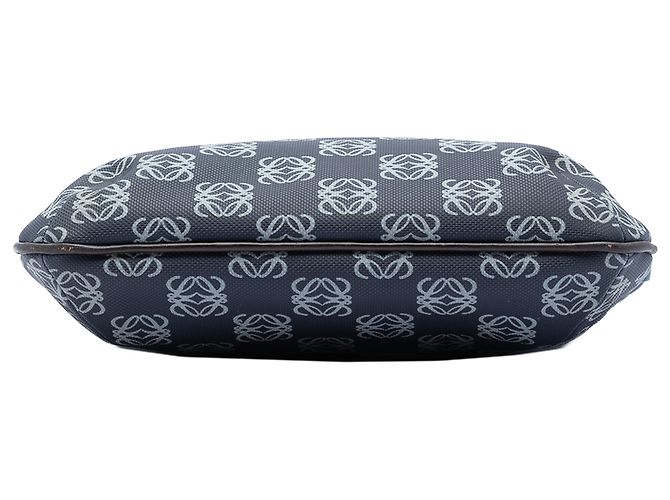 LOEWE Sac bandoulière en toile enduite Blue Anagram Bleu - vue 3