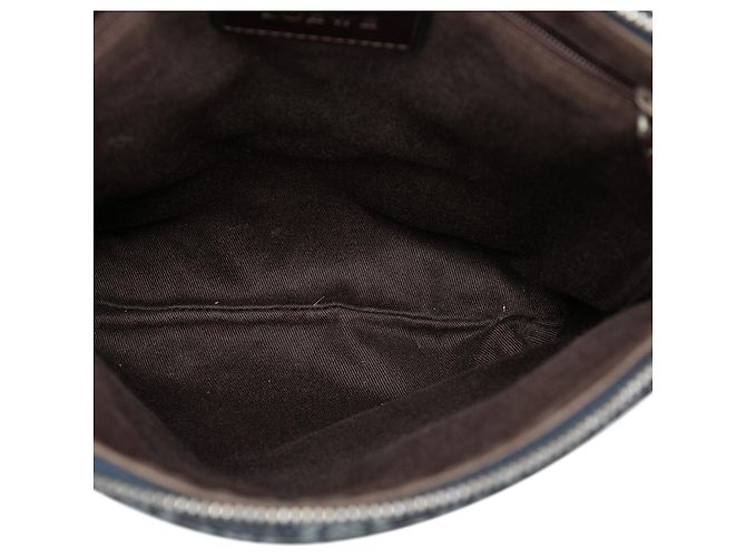 LOEWE Sac bandoulière en toile enduite Blue Anagram Bleu - vue 4