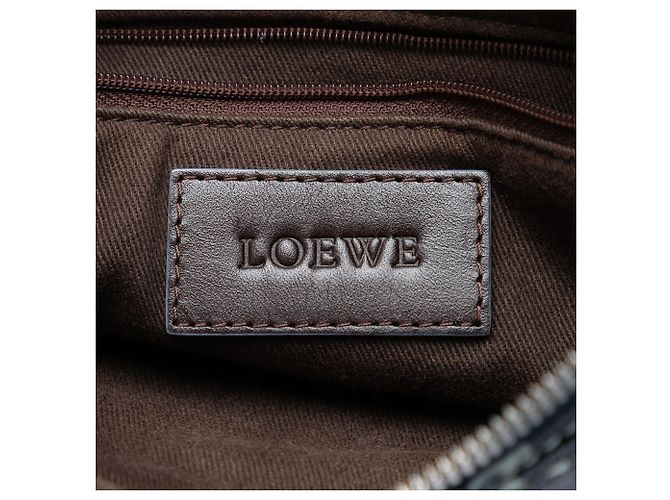 LOEWE Sac bandoulière en toile enduite Blue Anagram Bleu - vue 5