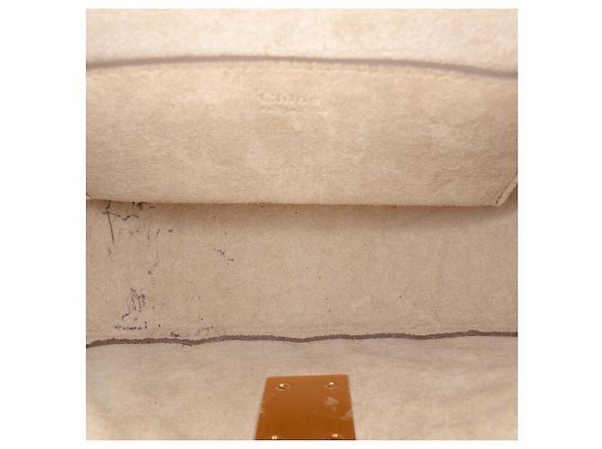 Borsa Drew Bijou in pelle marrone con borchie Chloé Taupe - vista 4