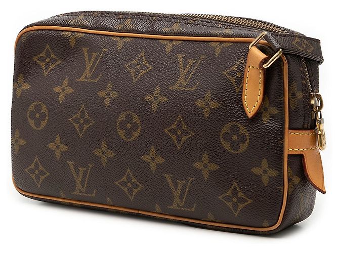 Louis Vuitton Pochette Marly Bandouliere Marrone Monogram - vista 2
