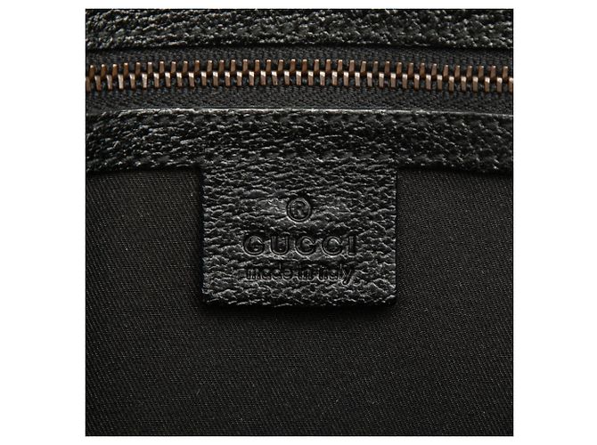 Gucci Nailhead Tote aus schwarzem GG Canvas - Ansicht 5