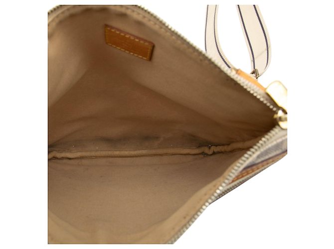 Louis Vuitton Pochette Bosphore in Damier Azur bianco - vista 4