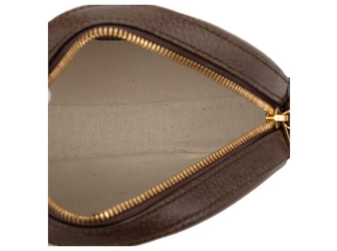 Gucci Beige GG Supreme Web Ophidia Stampa Grafica Borsa a Tracolla Rotonda - vista 4