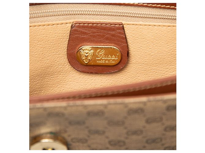 Borsa a Spalla Gucci Beige Micro GG Supreme - vista 5