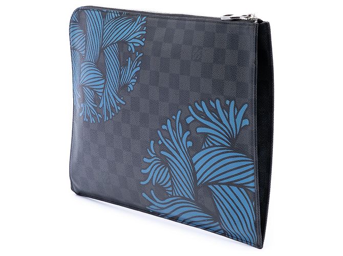 Louis Vuitton Black Christopher Nemeth Damier Graphite Pochette Jour GM Nero - vista 2
