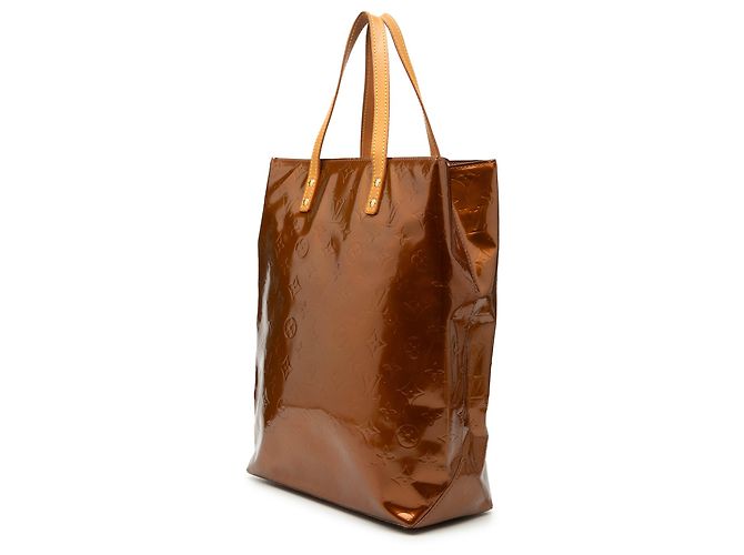 Louis Vuitton Marrone Monogram Vernis Reade MM Bronzo - vista 2