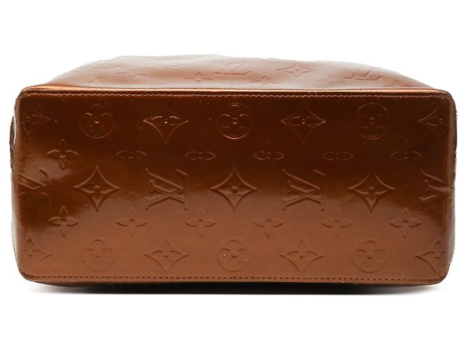 Louis Vuitton Marrone Monogram Vernis Reade MM Bronzo - vista 3