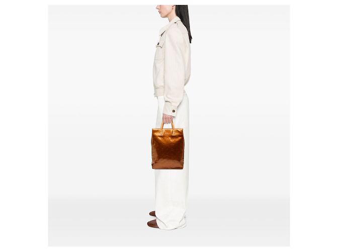 Louis Vuitton Marrone Monogram Vernis Reade MM Bronzo - vista 7