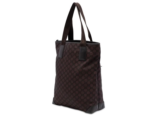 Tote Gucci in tela GG marrone Marrone scuro - vista 2