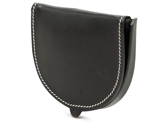 Pochette con tacco Anagram in agnello morbido nero LOEWE Mini - vista 2