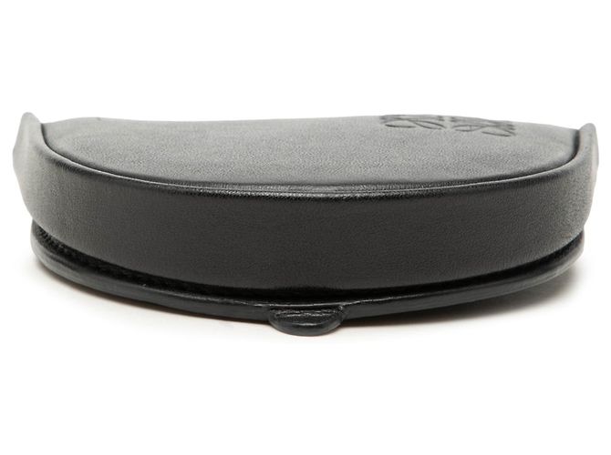 Pochette con tacco Anagram in agnello morbido nero LOEWE Mini - vista 3
