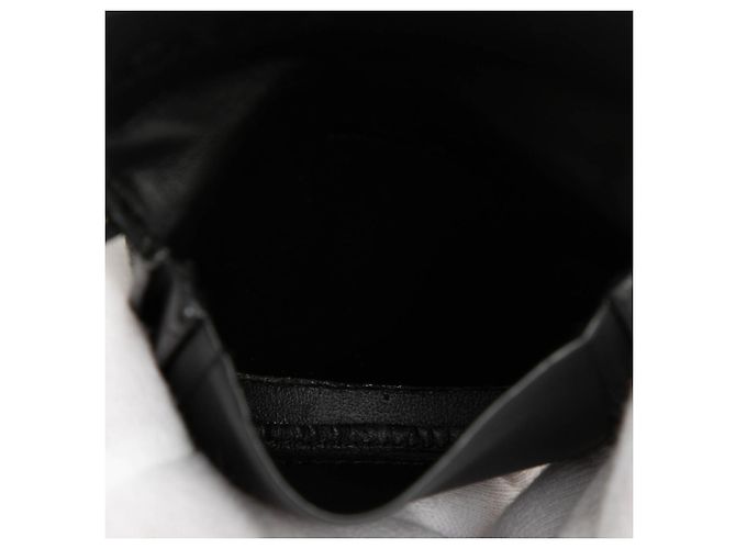 Pochette con tacco Anagram in agnello morbido nero LOEWE Mini - vista 4
