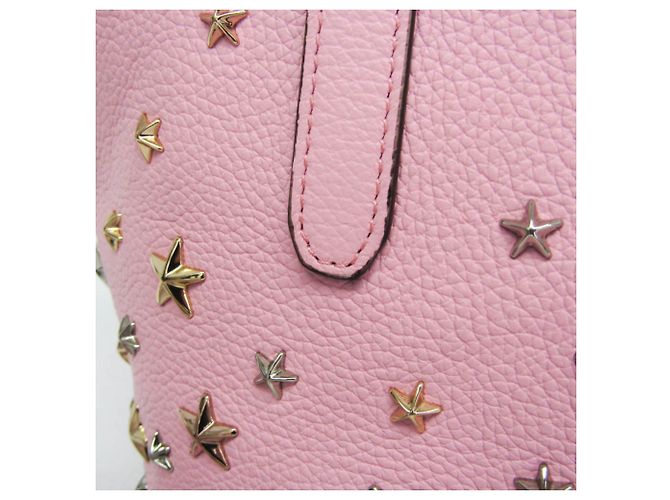 Borsa Tote Sophia Small in pelle borchiata Jimmy Choo Rosa - vista 11