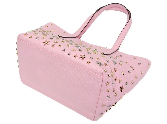 Borsa Tote Sophia Small in pelle borchiata Jimmy Choo Rosa - vista 2