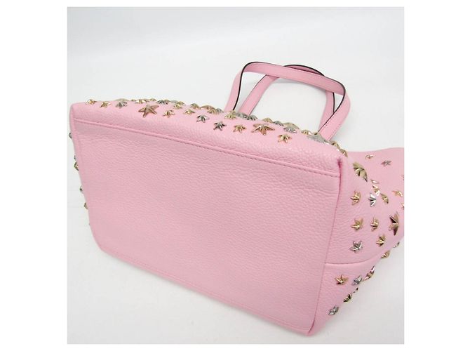 Borsa Tote Sophia Small in pelle borchiata Jimmy Choo Rosa - vista 6