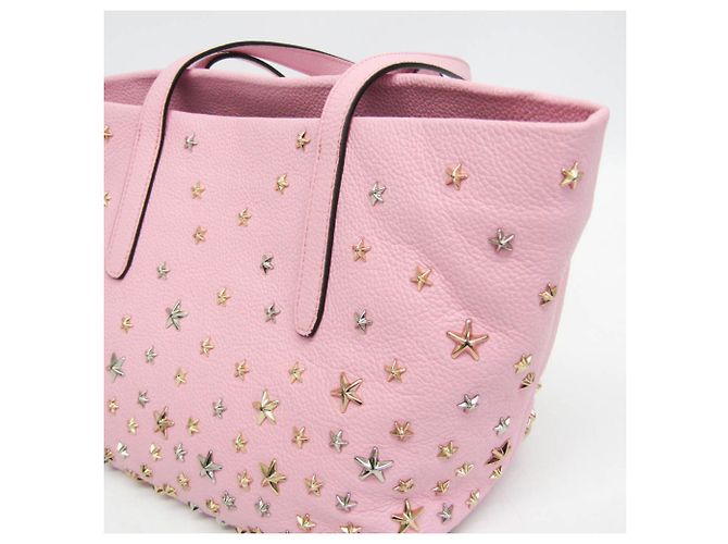 Borsa Tote Sophia Small in pelle borchiata Jimmy Choo Rosa - vista 9