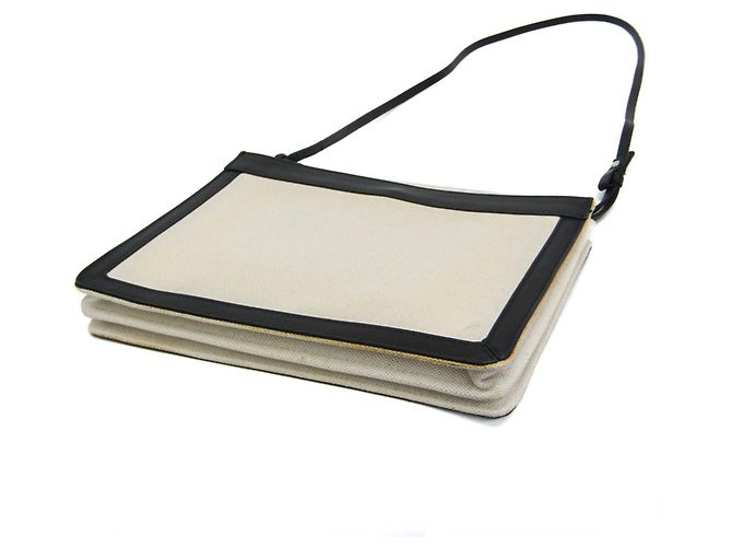 Borsa a Spalla Pochette Navy Balenciaga Nero Bianco sporco - vista 2