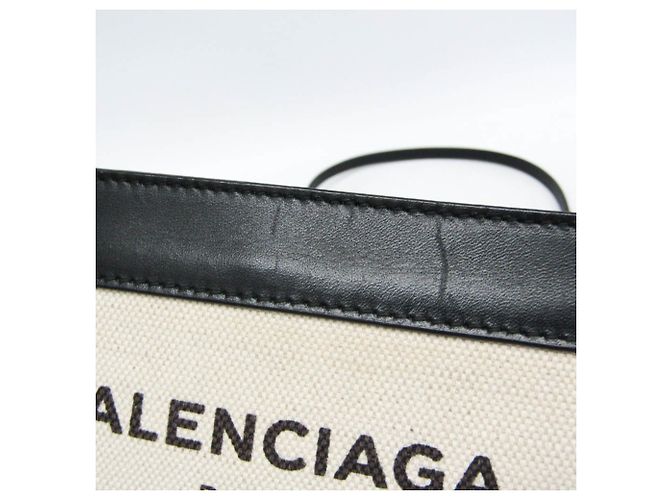 Borsa a Spalla Pochette Navy Balenciaga Nero Bianco sporco - vista 8