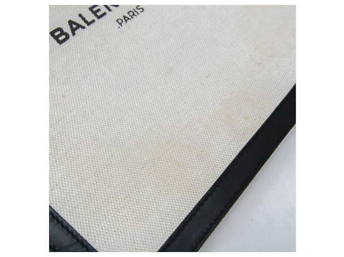 Borsa a Spalla Pochette Navy Balenciaga Nero Bianco sporco - vista 9