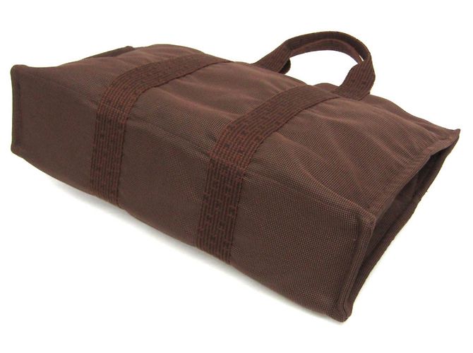 Hermès Borsa Tote Hermes Her Line MM Marrone - vista 2