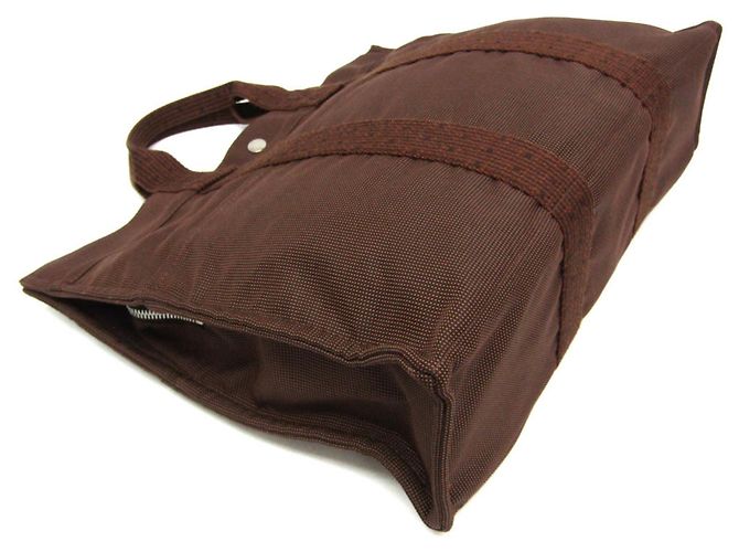 Hermès Borsa Tote Hermes Her Line MM Marrone - vista 6
