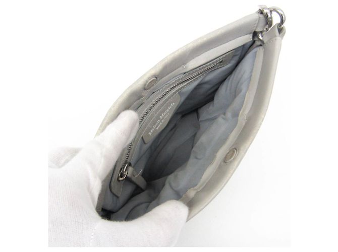 Maison Martin Margiela Borsa a tracolla in pelle Maison Margiela GLAM SLAM Grigio - vista 3