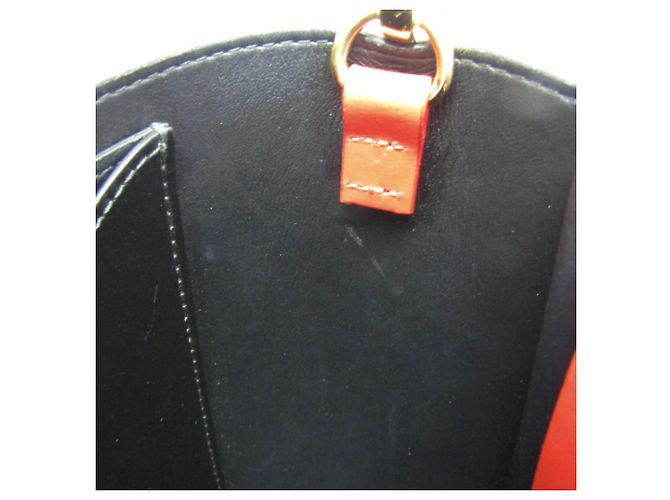 Borsa a mano in pelle Marni Museo Mini Nero Bianco Rosso - vista 14