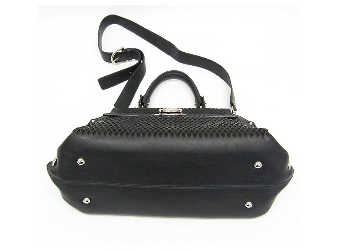 Borsa Salvatore Ferragamo Gancini Sofia Nero - vista 9