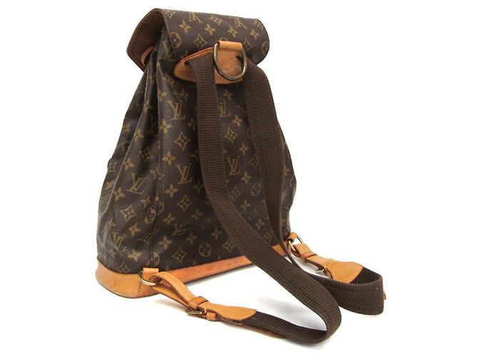 Zaino Louis Vuitton Monogram Montsouris GM M51135 da donna Marrone - vista 2