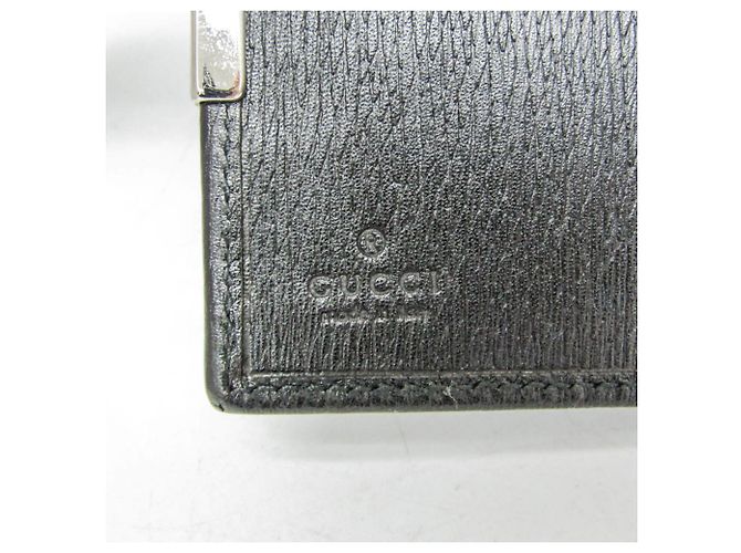 Gucci Bi-Fold Ledergeldbörse Schwarz - Ansicht 11