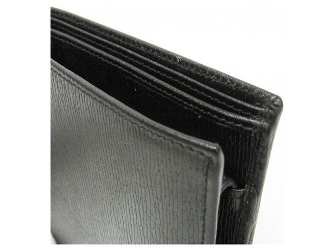 Gucci Bi-Fold Ledergeldbörse Schwarz - Ansicht 7