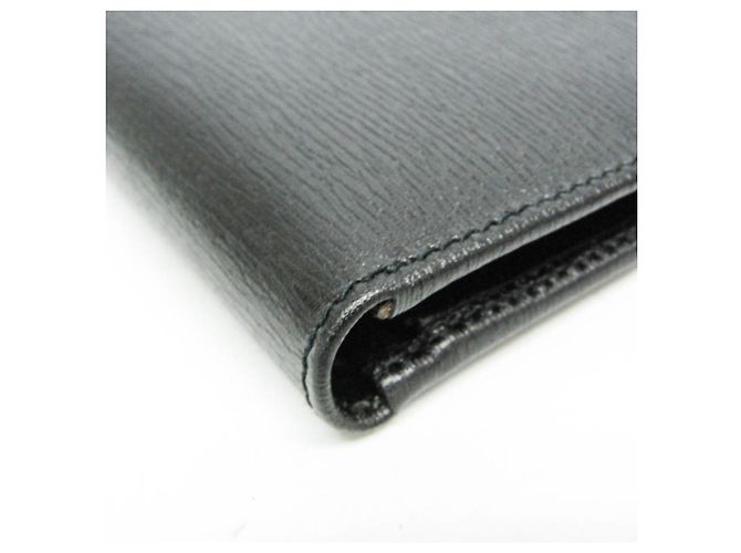 Gucci Bi-Fold Ledergeldbörse Schwarz - Ansicht 8