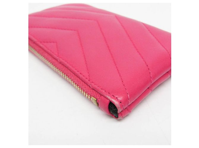 Monedero Cassandra V-stitch Yves Saint Laurent Rosa - vista 5
