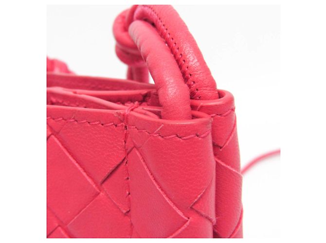 Mini Pouch a Spalla Intrecciato Bottega Veneta Rosa - vista 8