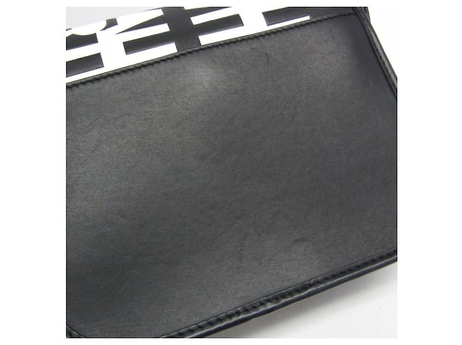 Borsa a tracolla in pelle da donna Burberry Universal Passport 8051828 Nero Bianco - vista 7