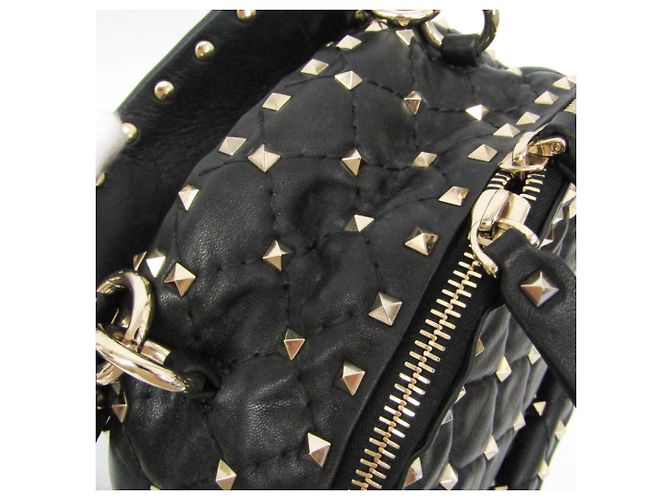 Valentino Garavani Lockstuds Spike Mini Backpack Schwarz - Ansicht 10