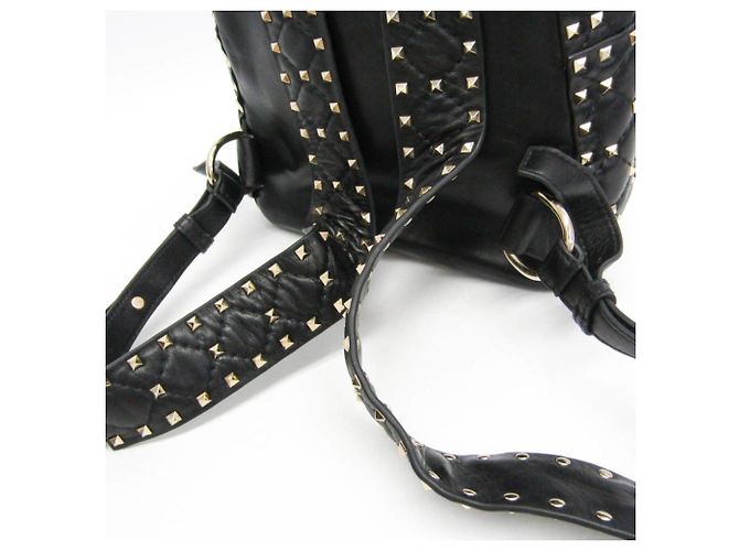Valentino Garavani Lockstuds Spike Mini Backpack Schwarz - Ansicht 12