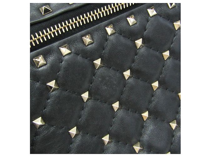 Valentino Garavani Lockstuds Spike Mini Backpack Schwarz - Ansicht 13
