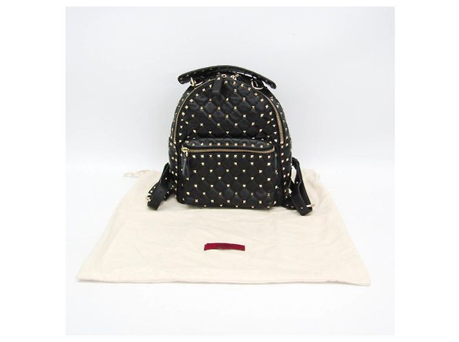 Valentino Garavani Lockstuds Spike Mini Backpack Schwarz - Ansicht 2