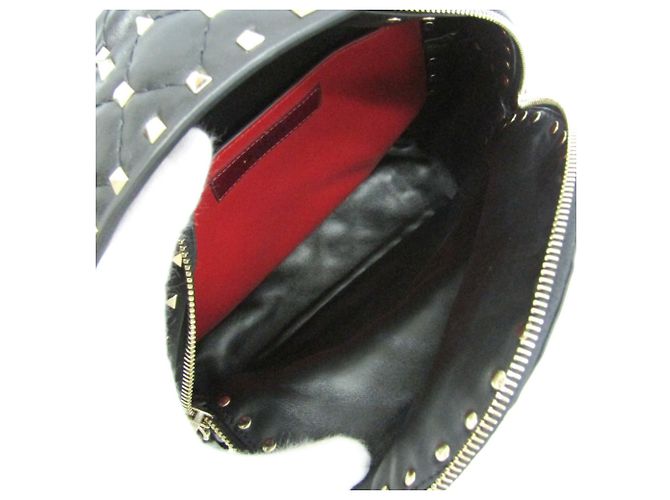 Valentino Garavani Lockstuds Spike Mini Backpack Schwarz - Ansicht 4