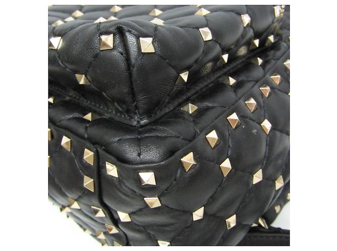 Valentino Garavani Lockstuds Spike Mini Backpack Schwarz - Ansicht 6